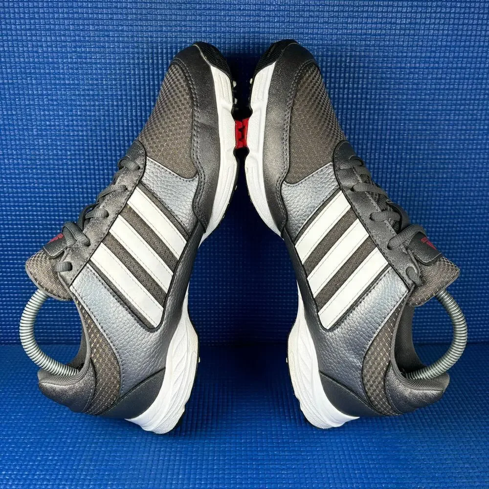 🔴 ADIDAS TECH RESPONSE 4.0 Men`s Size 9 Grey White Athletic Golf Shoes F33551